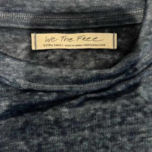 Free People We The Free Blue Chill Out top size XS - Picture 5 of 8